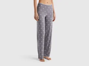 PATTERNED TROUSERS IN STRETCH VISCOSE