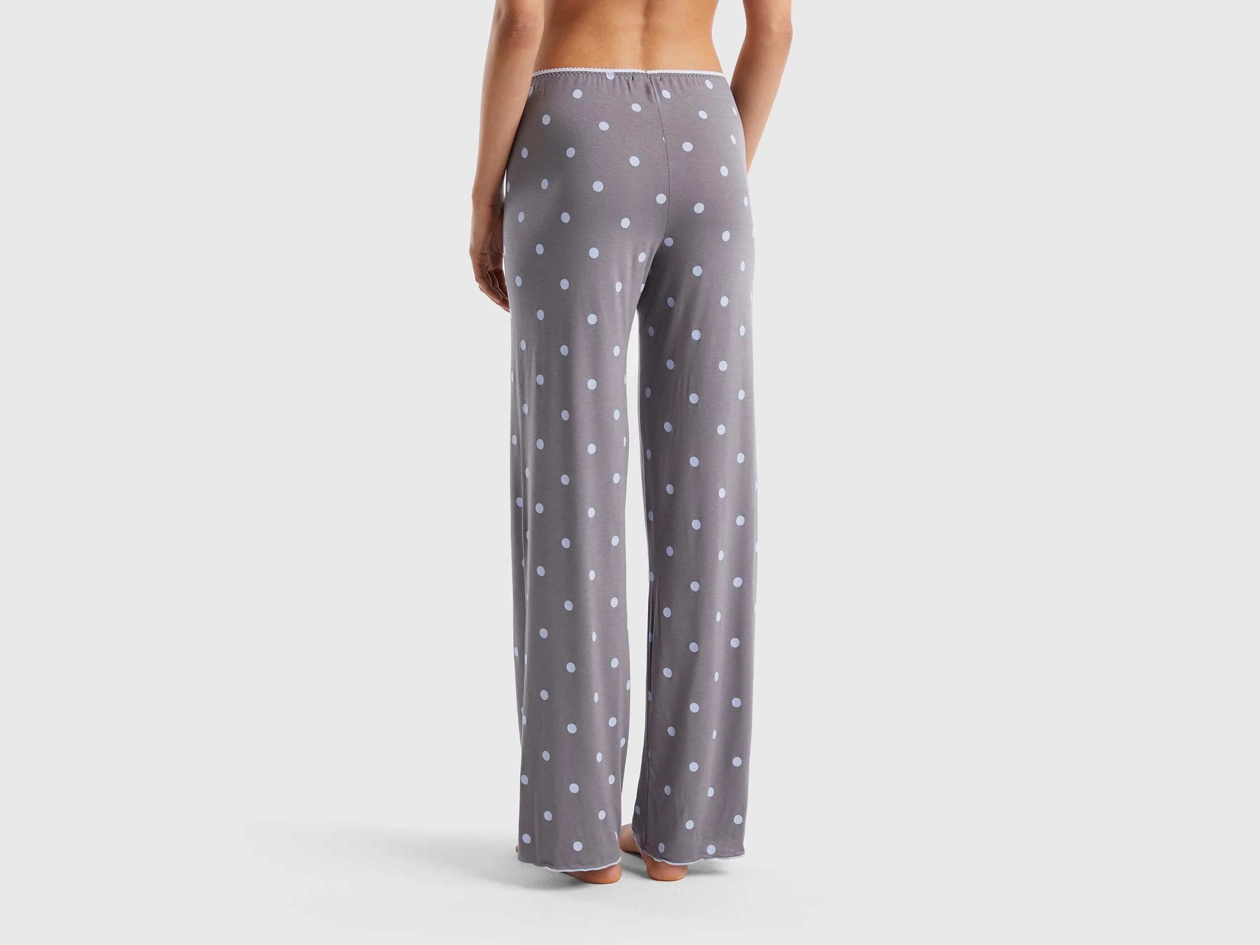 PATTERNED TROUSERS IN STRETCH VISCOSE
