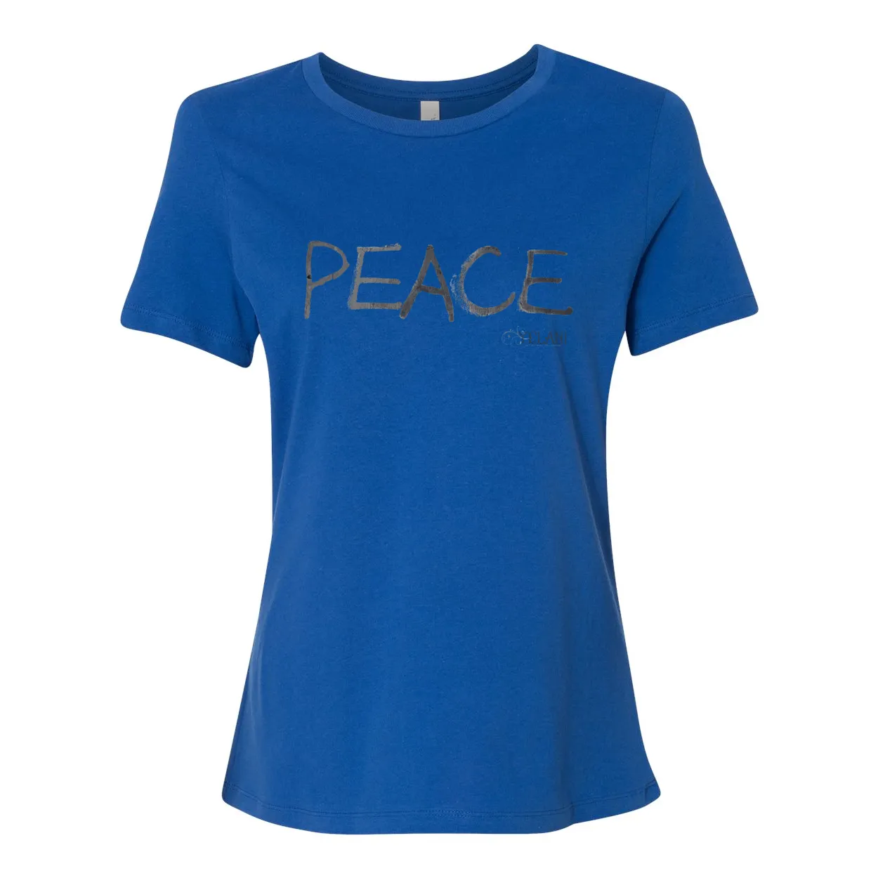 PEACE Women’s Relaxed Jersey Tee – Simple Peace Message Shirt
