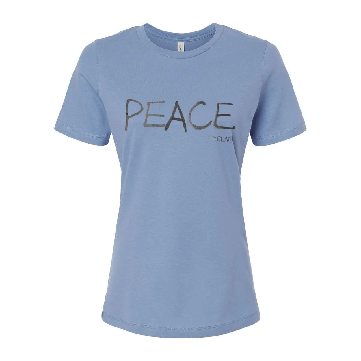 PEACE Women’s Relaxed Jersey Tee – Simple Peace Message Shirt