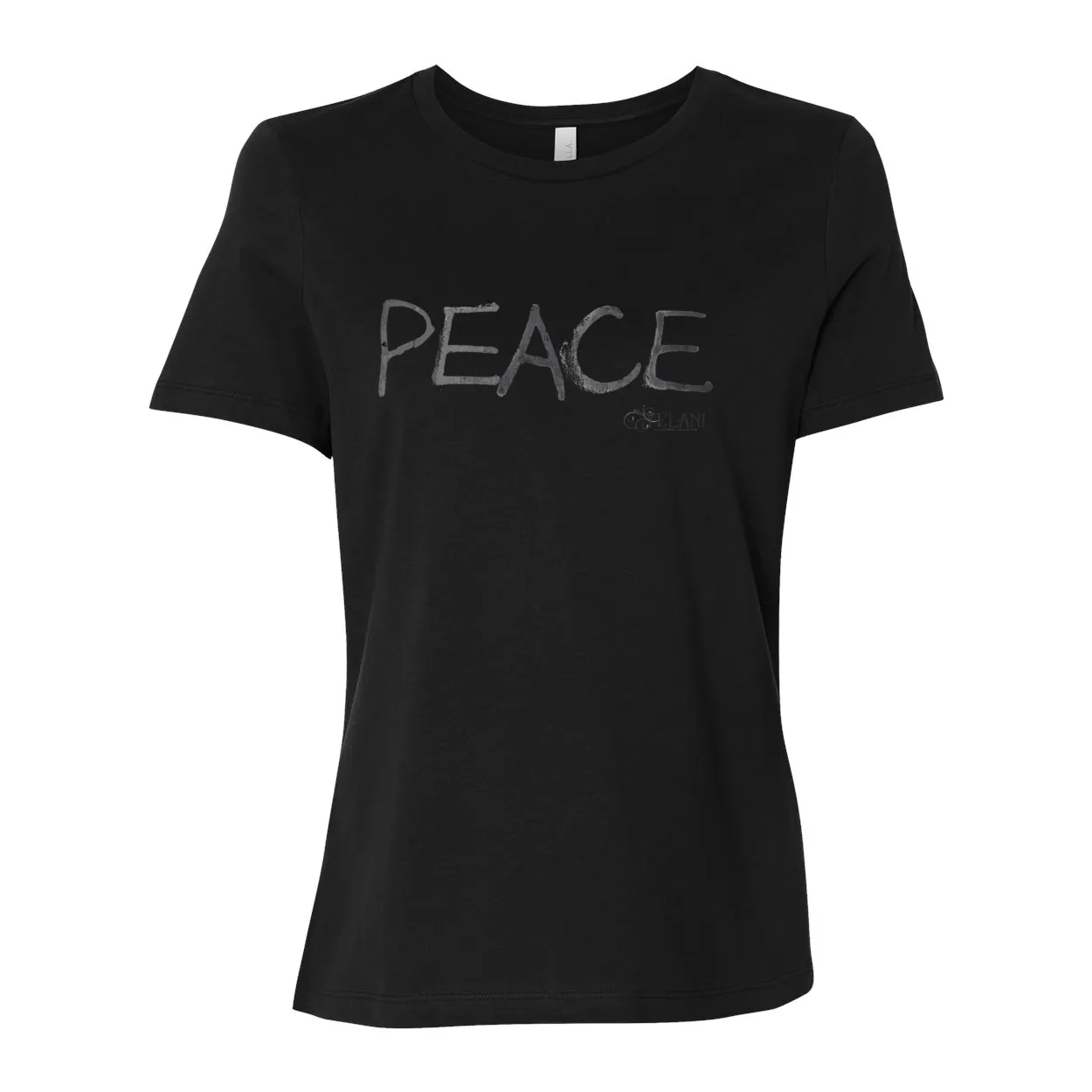 PEACE Women’s Relaxed Jersey Tee – Simple Peace Message Shirt