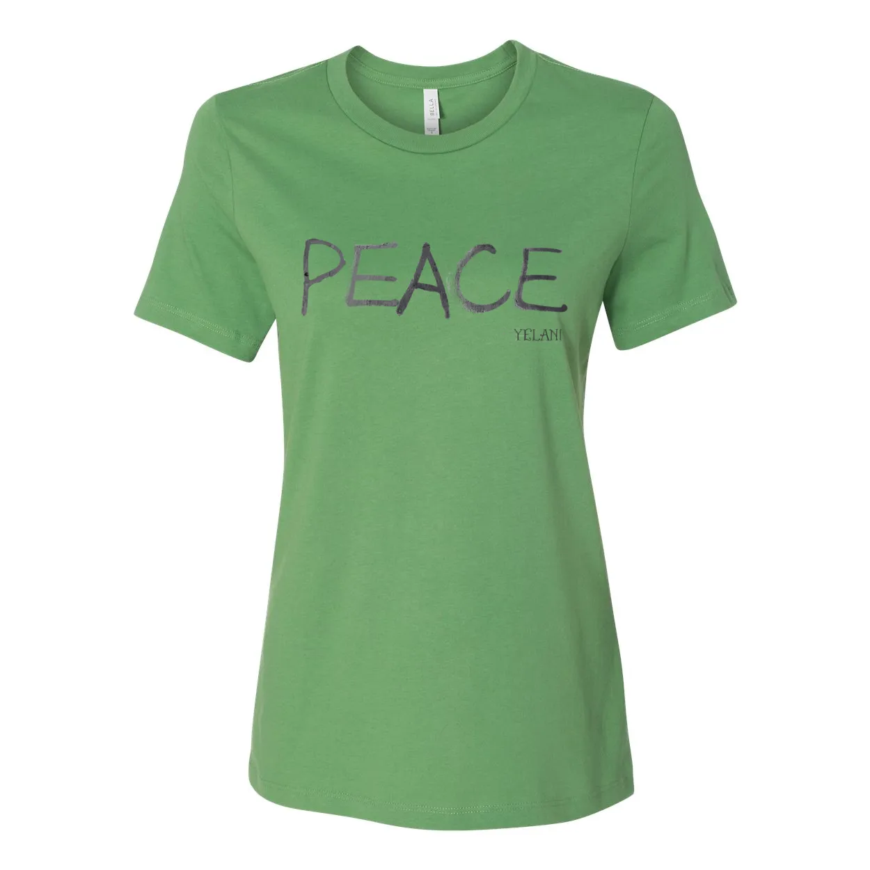 PEACE Women’s Relaxed Jersey Tee – Simple Peace Message Shirt