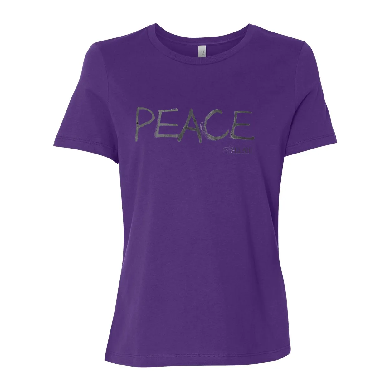 PEACE Women’s Relaxed Jersey Tee – Simple Peace Message Shirt