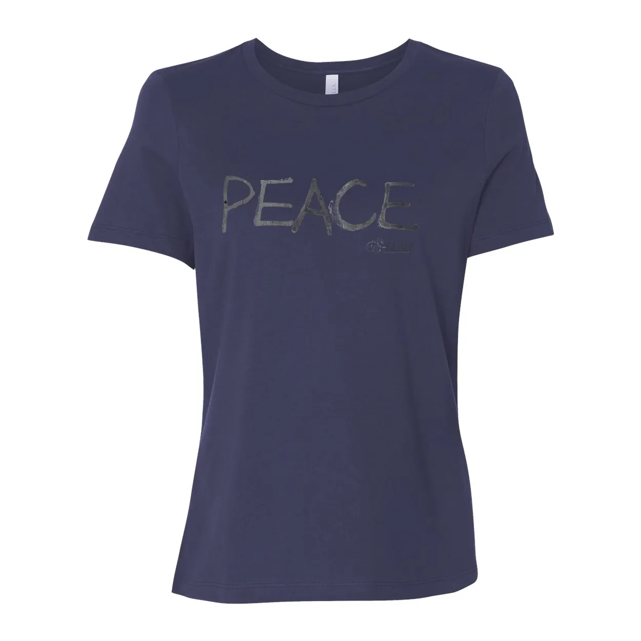 PEACE Women’s Relaxed Jersey Tee – Simple Peace Message Shirt