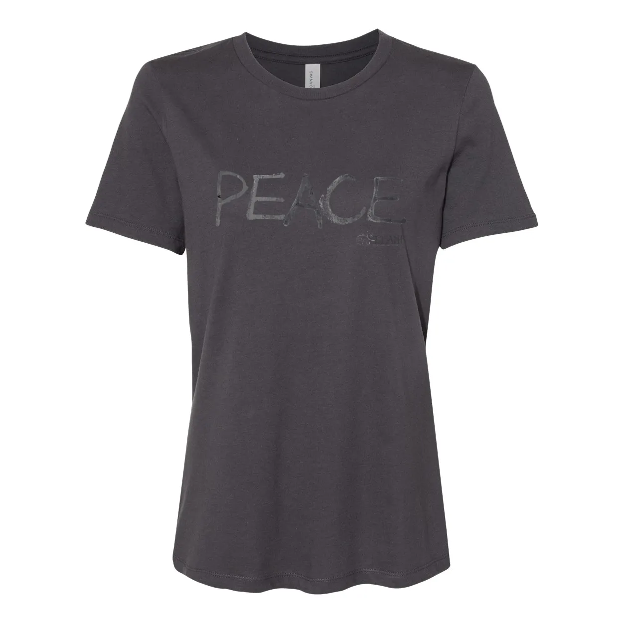 PEACE Women’s Relaxed Jersey Tee – Simple Peace Message Shirt