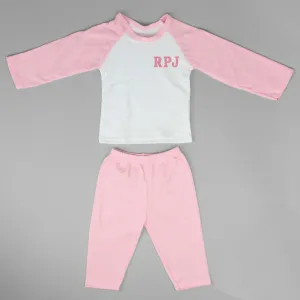 Personalised Baby Girl Lounge Set - With Initials