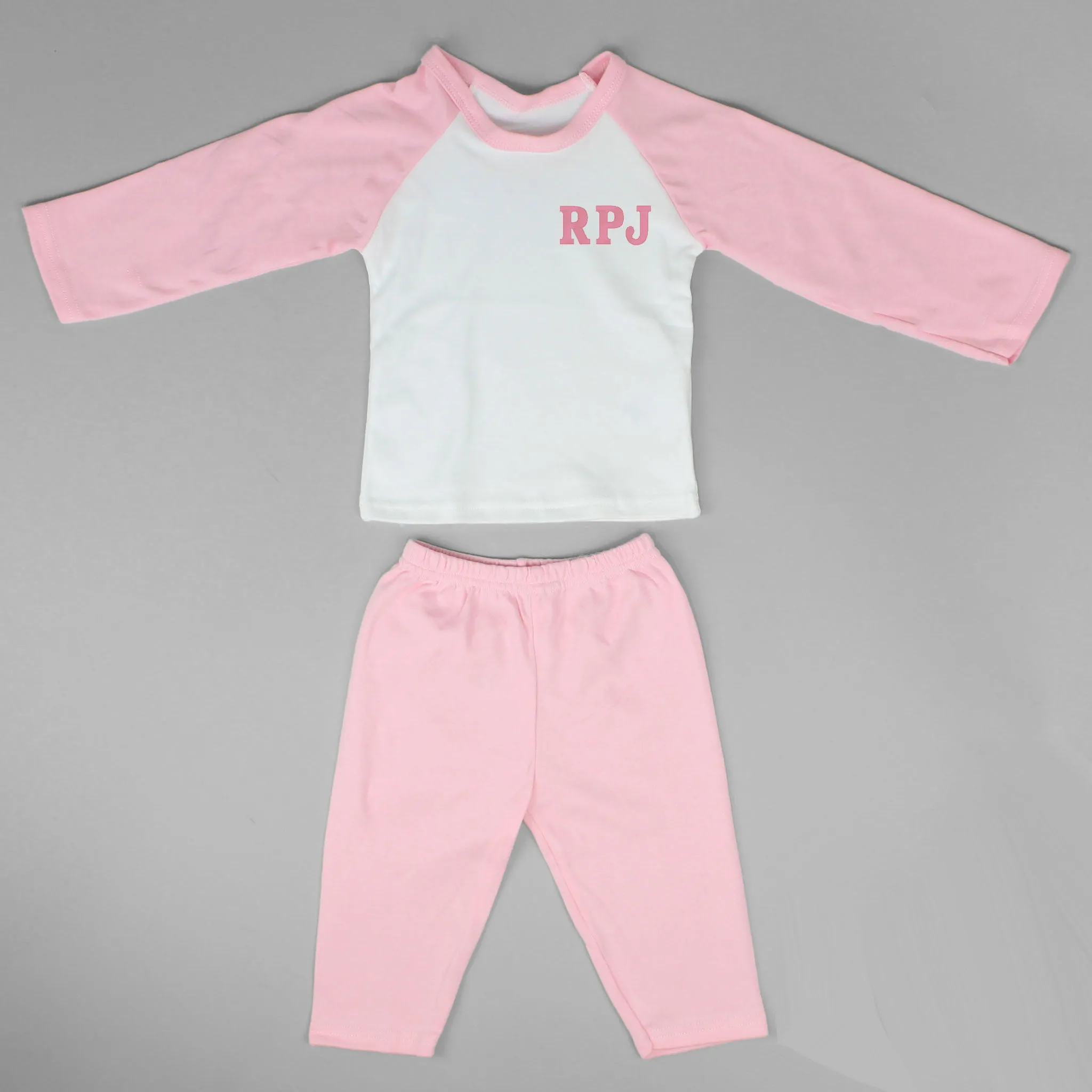 Personalised Baby Girl Lounge Set - With Initials