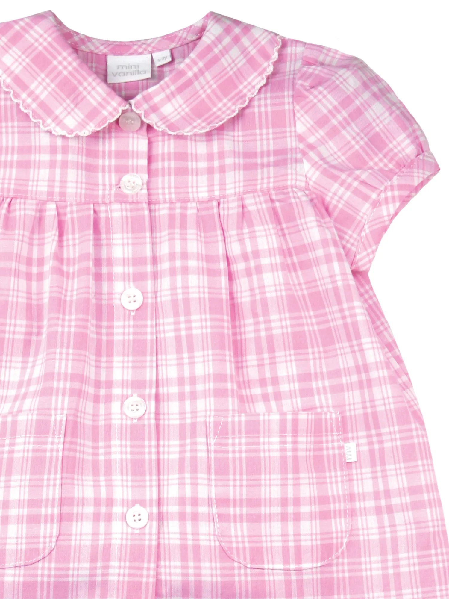 Pink and White Check Summer Pyjamas