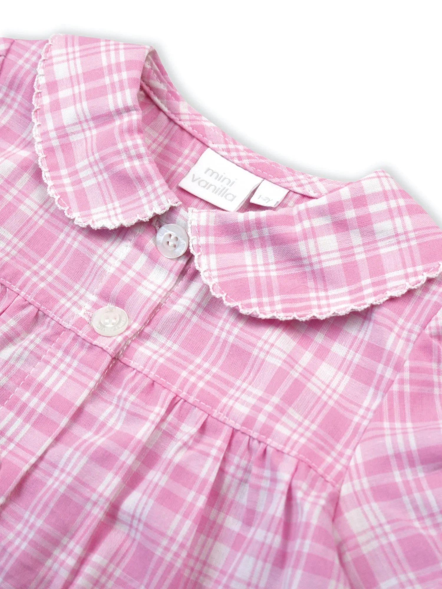 Pink and White Check Summer Pyjamas