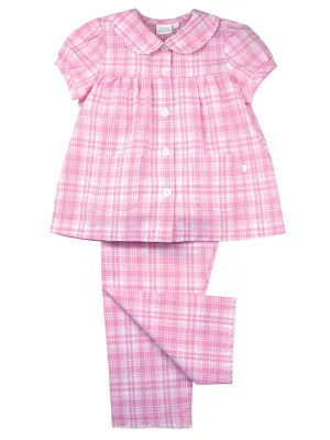 Pink and White Check Summer Pyjamas