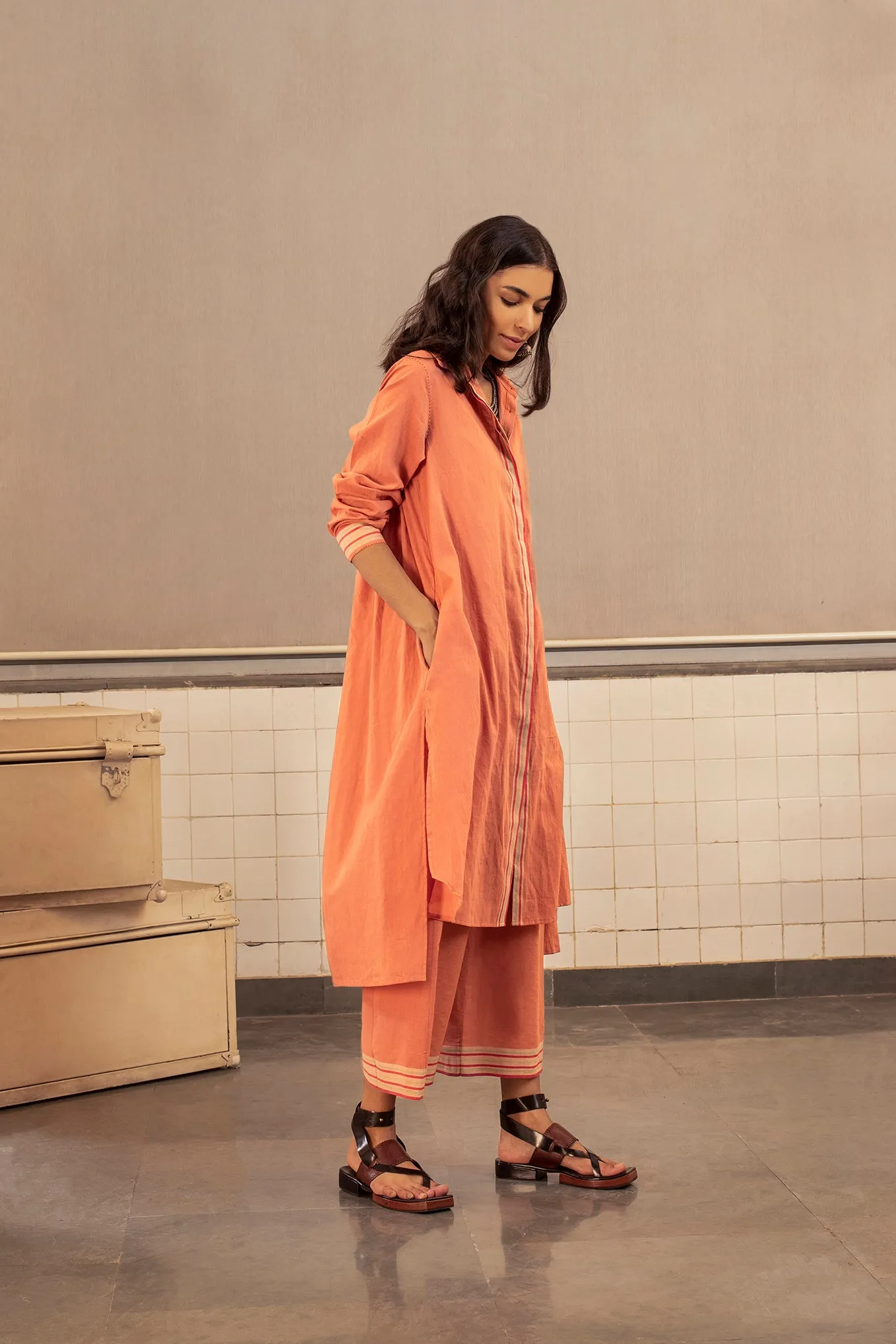 Pink Vinson Collared Tunic
