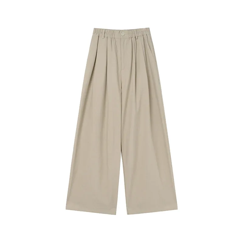 Pleated wide-leg pants