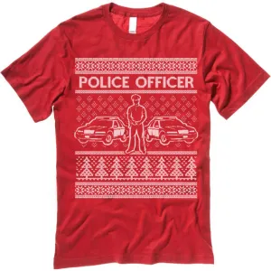 Police Officer Christmas T-Shirt