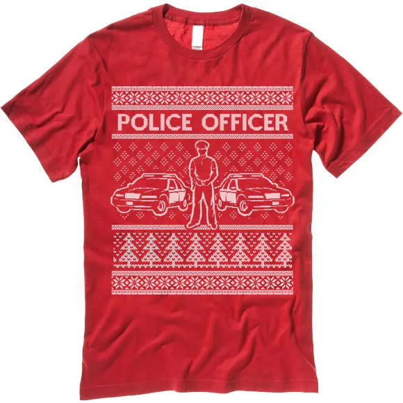 Police Officer Christmas T-Shirt