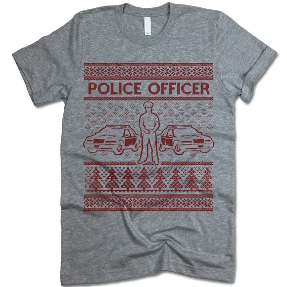 Police Officer Christmas T-Shirt