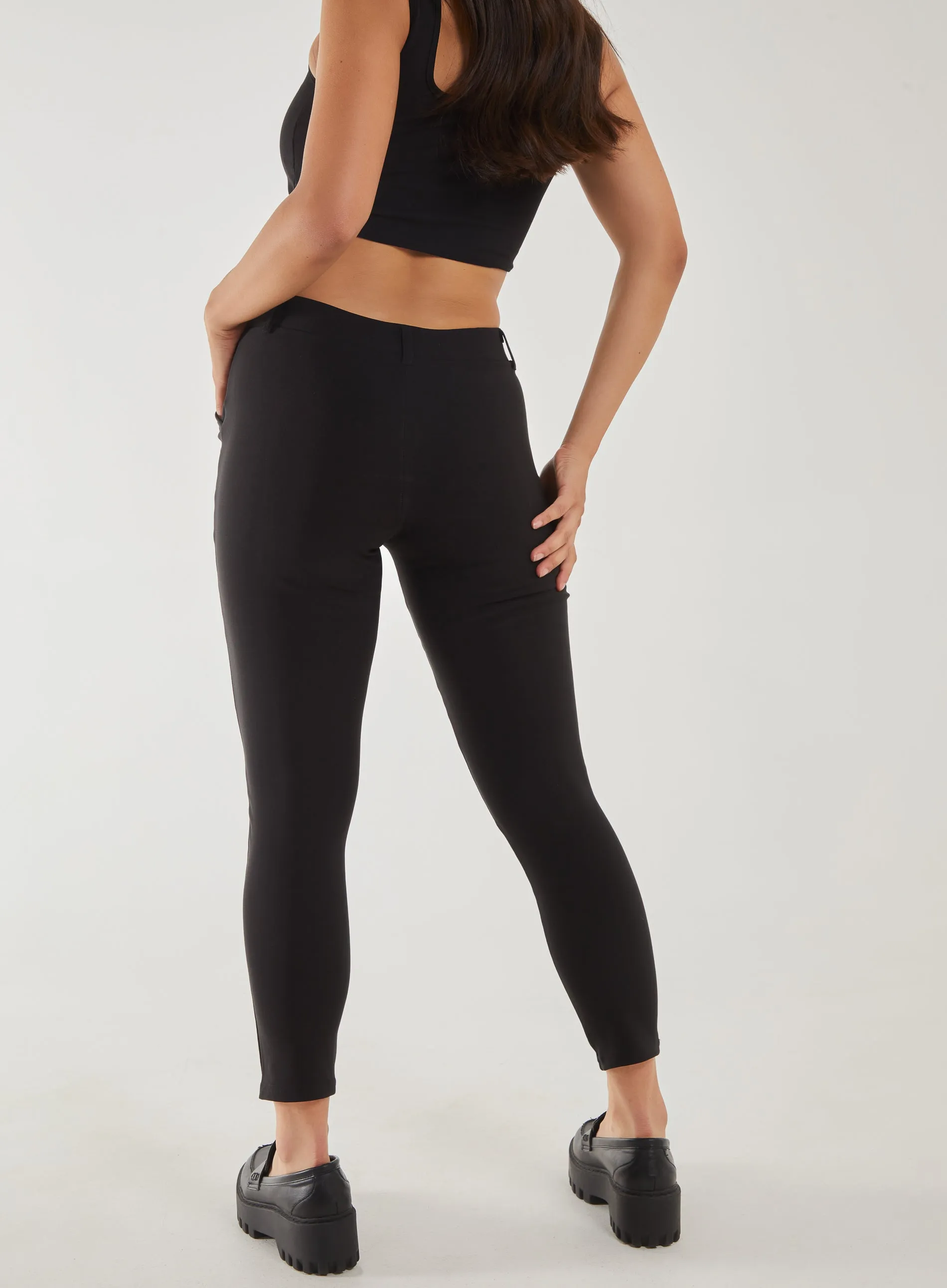 Ponte Pocket Slim Fit Trousers