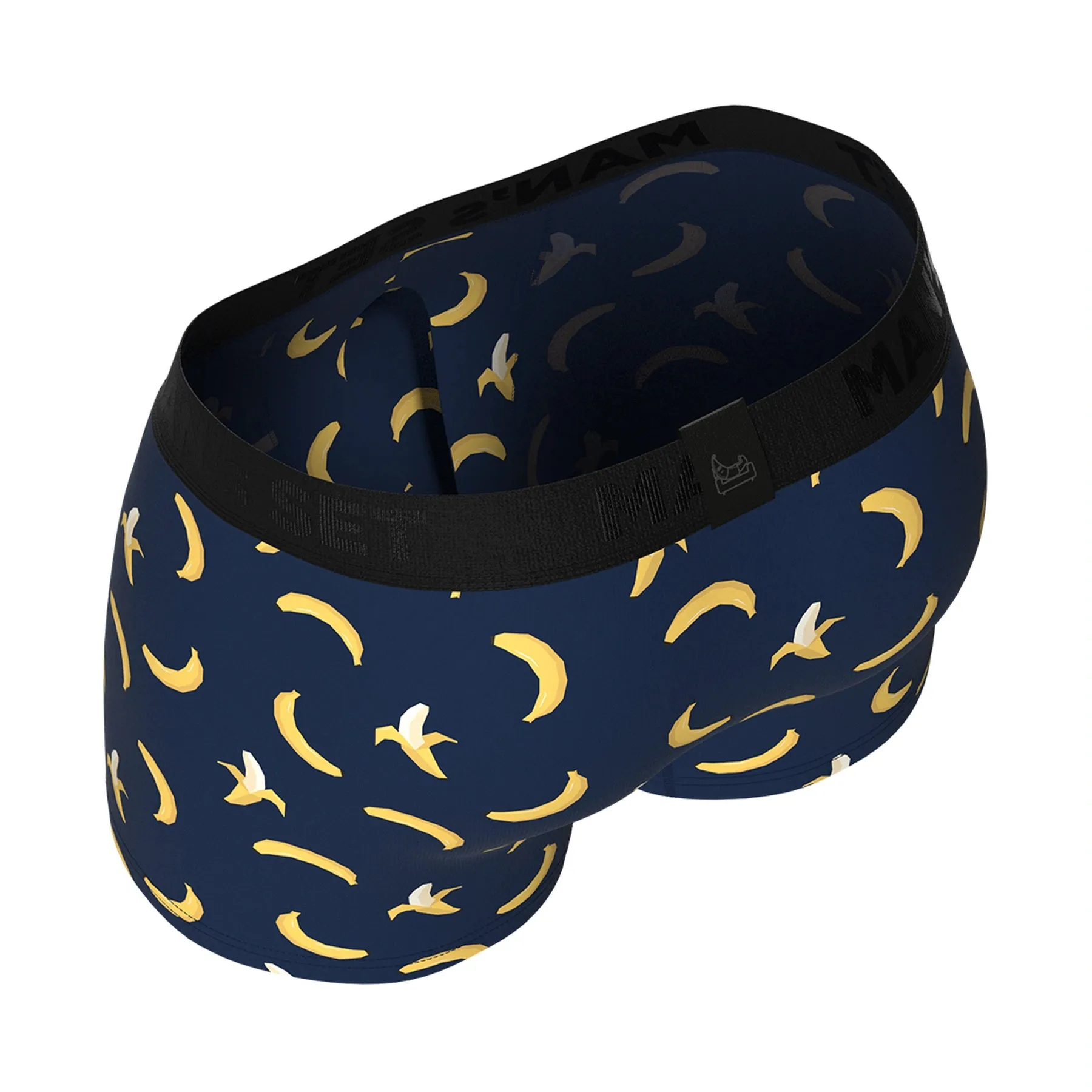 PowerStretch Trunk 3.9", Navy Banana