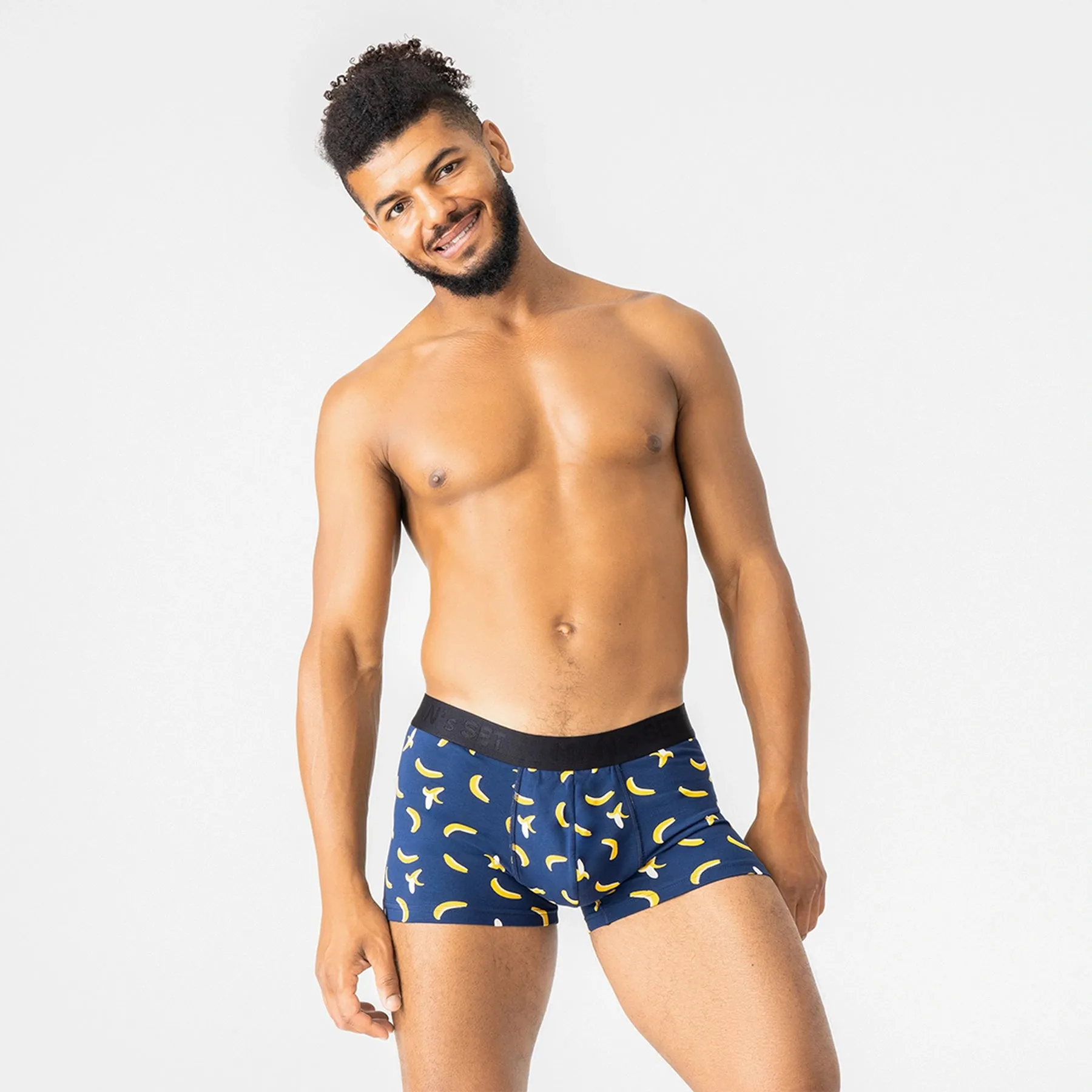 PowerStretch Trunk 3.9", Navy Banana