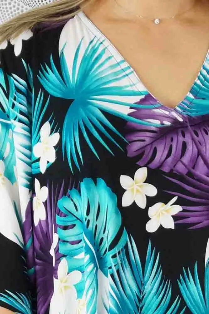 Premium Long Kaftan "Moonflower"