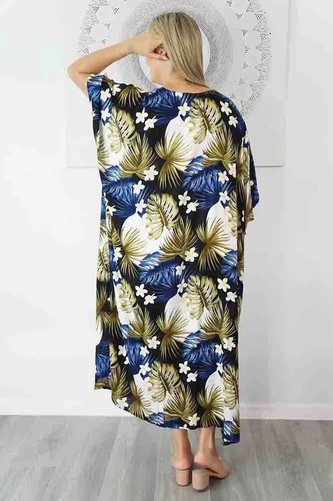 Premium Long Kaftan "Moonflower"