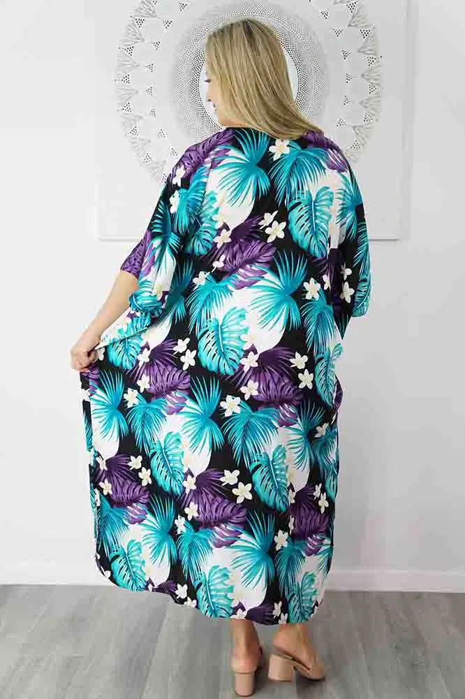 Premium Long Kaftan "Moonflower"