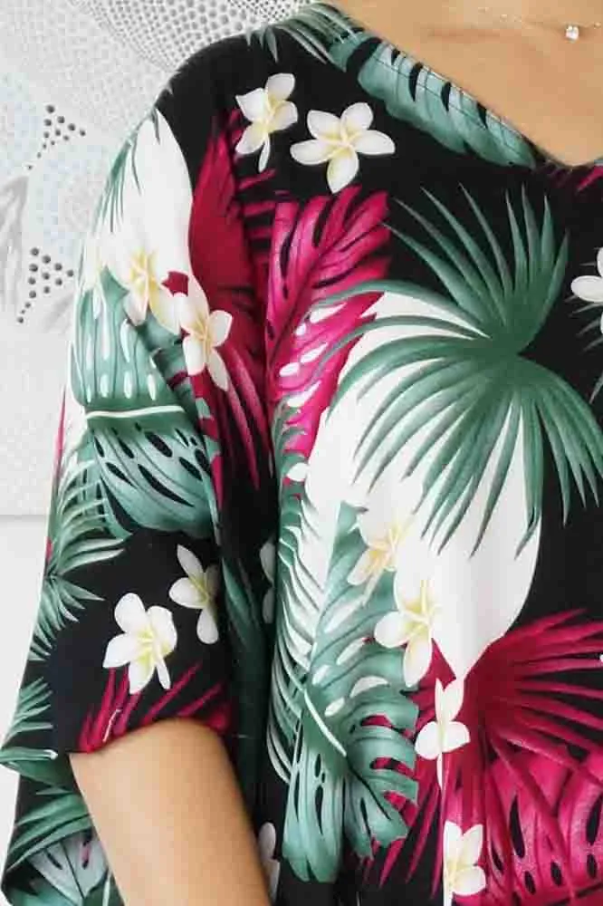 Premium Long Kaftan "Moonflower"