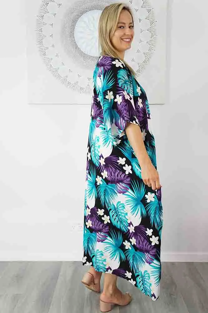 Premium Long Kaftan "Moonflower"