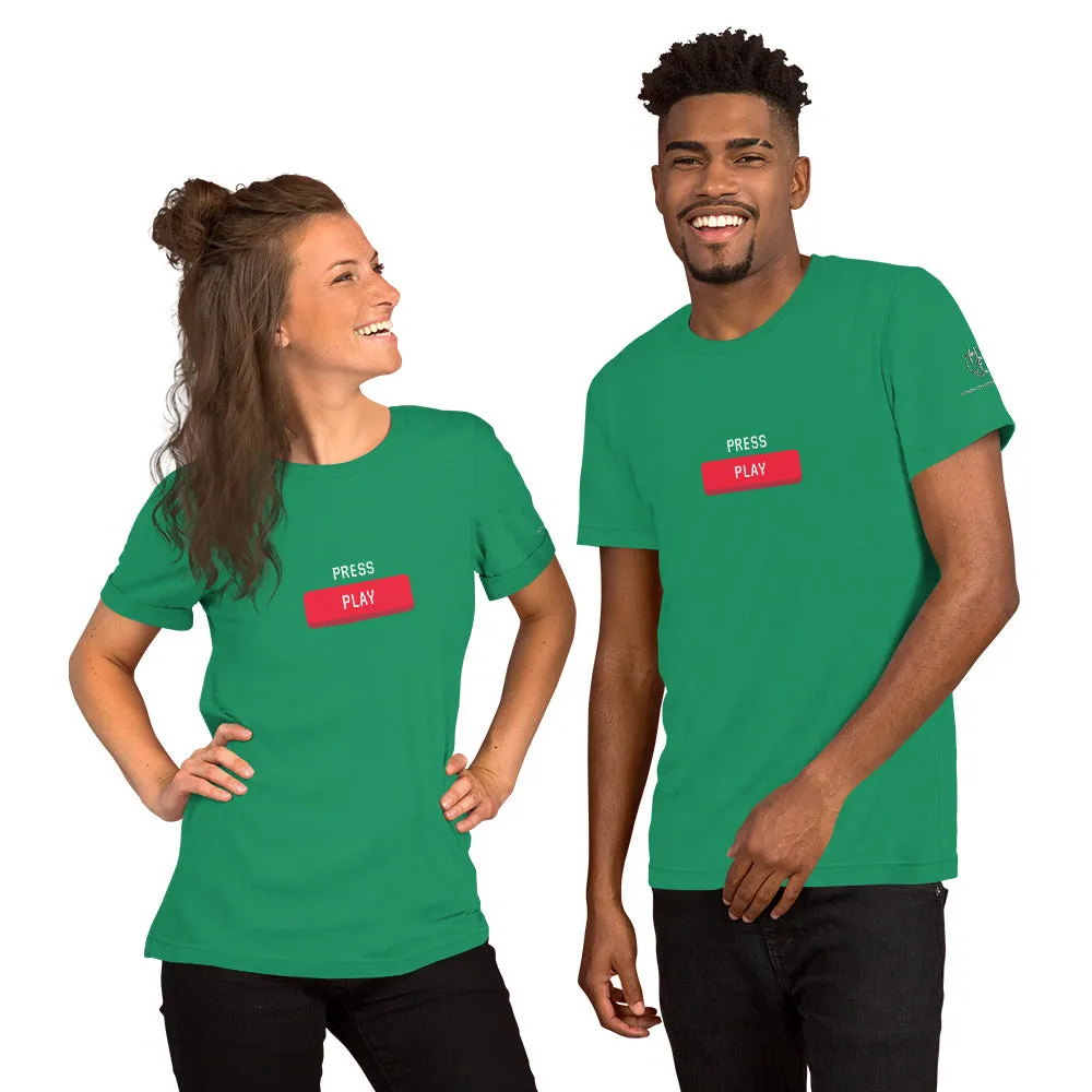 Press Play Short-Sleeve Unisex T-Shirt