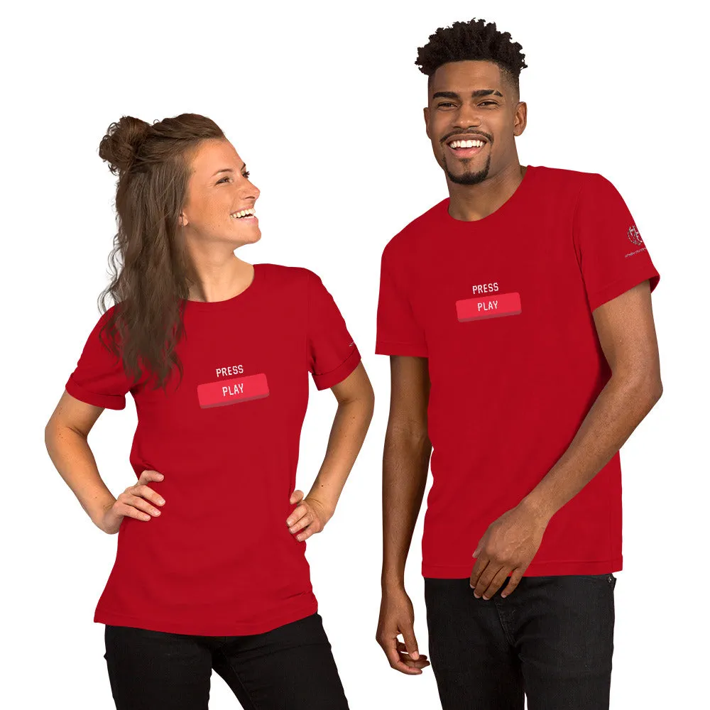 Press Play Short-Sleeve Unisex T-Shirt