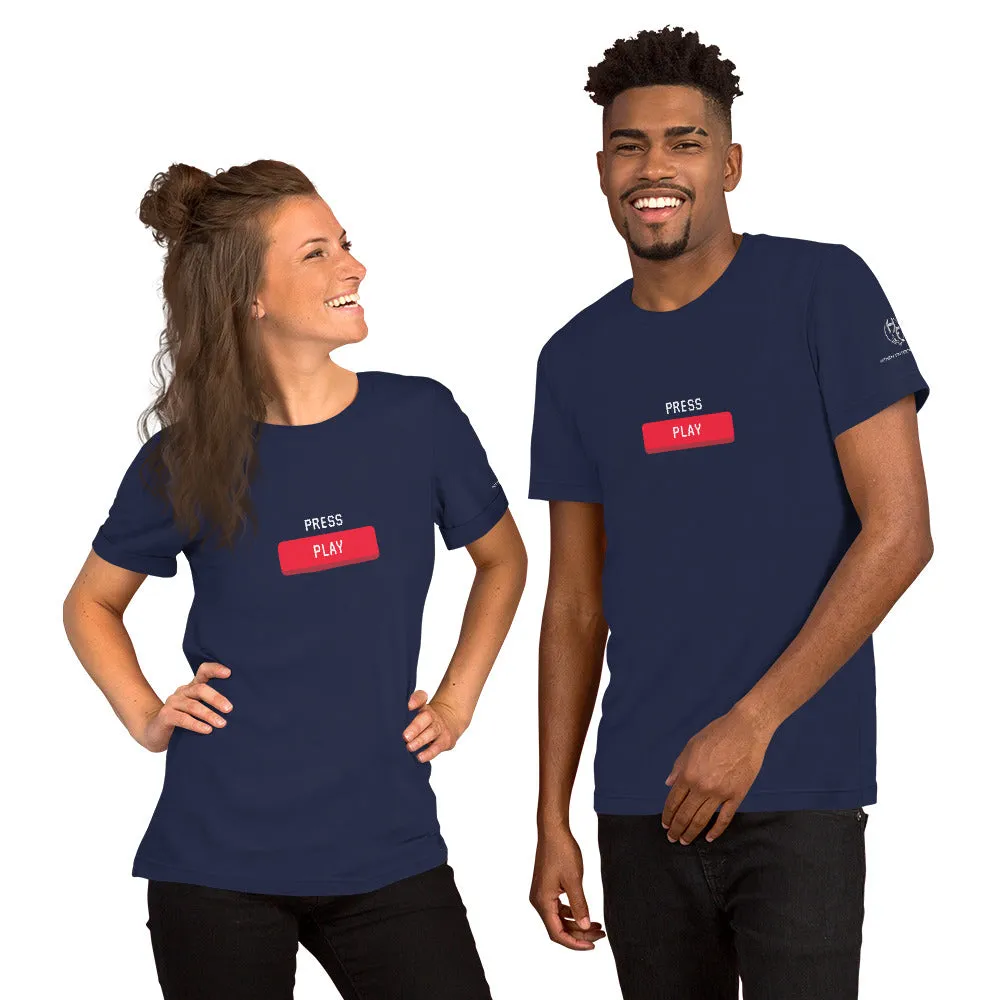 Press Play Short-Sleeve Unisex T-Shirt