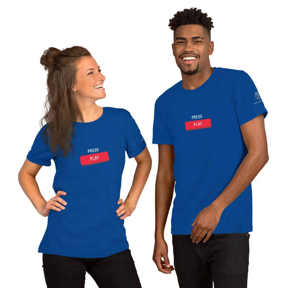 Press Play Short-Sleeve Unisex T-Shirt
