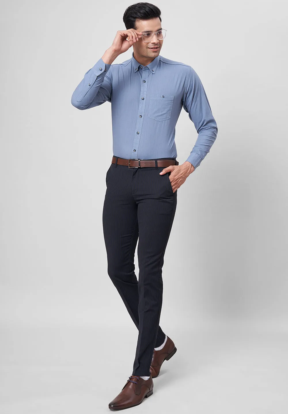 Pure Cotton Formal-Slim Fit Shirt - S42421