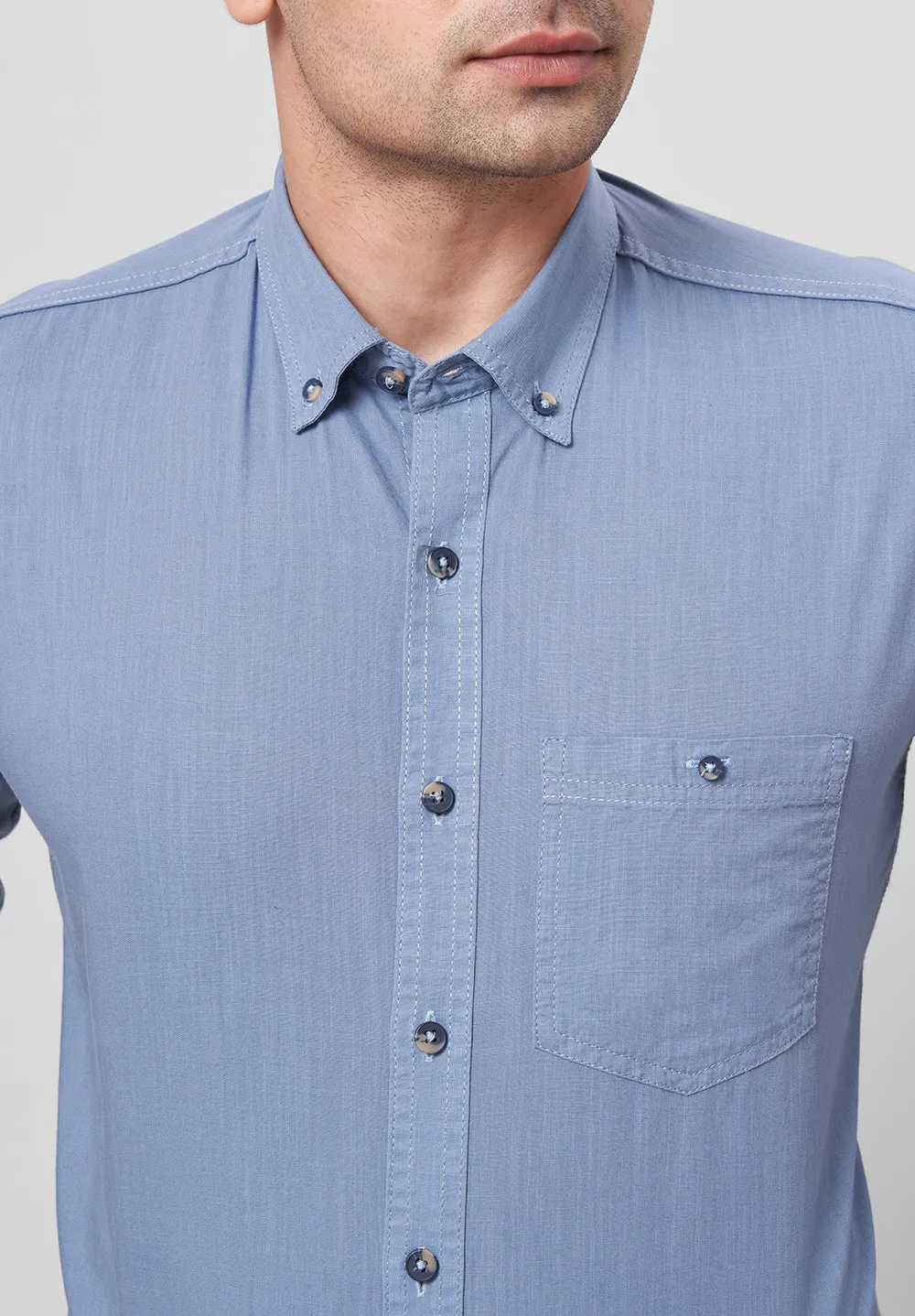 Pure Cotton Formal-Slim Fit Shirt - S42421