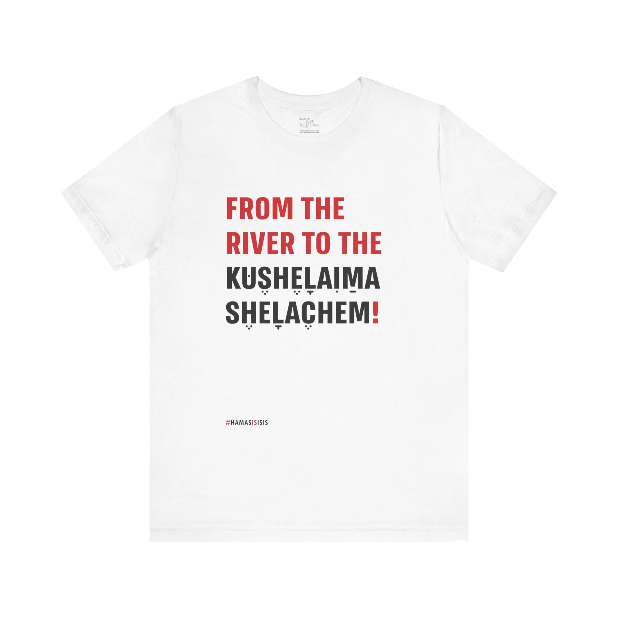 "From The River" White T-shirt for Men