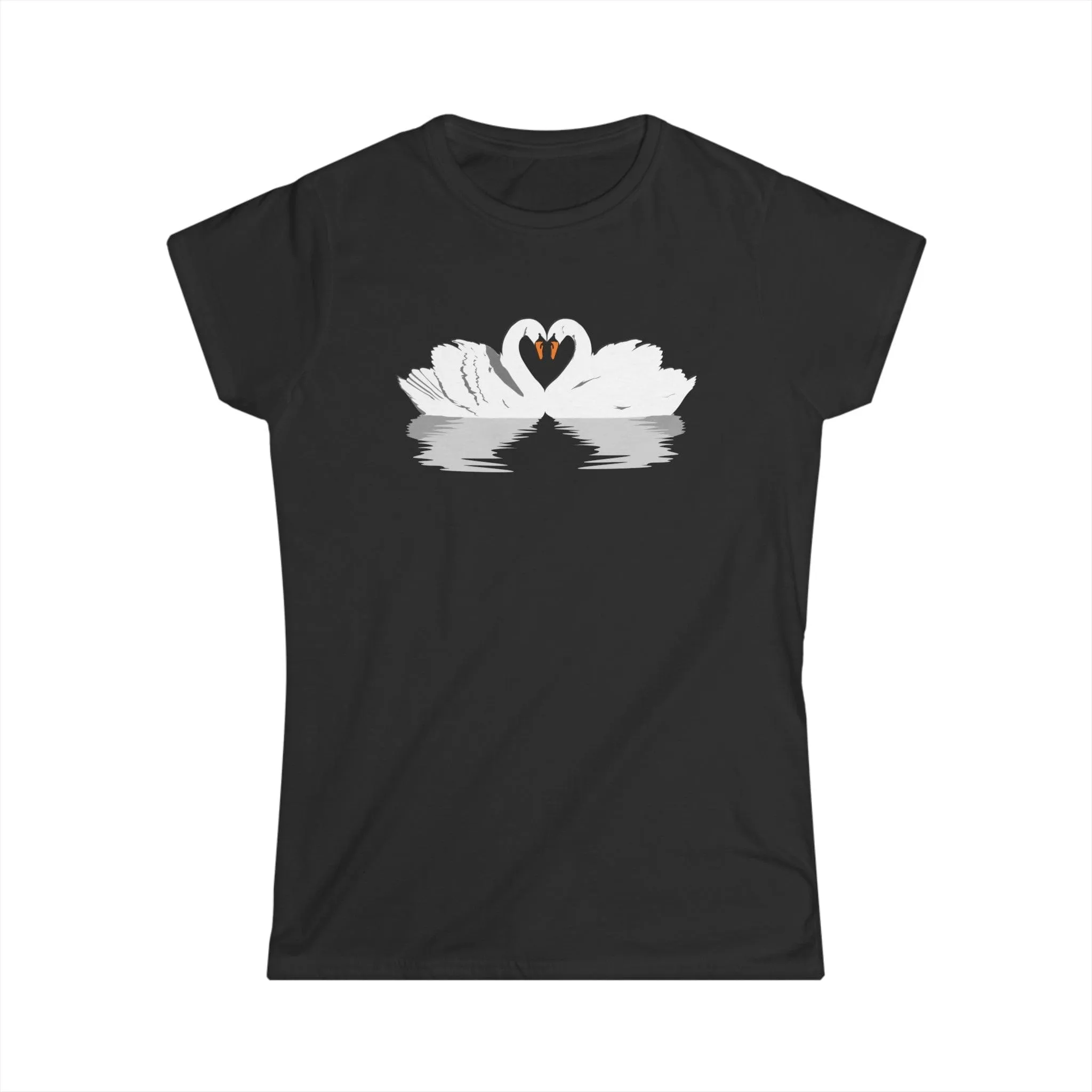 "Swan Love"  Custom T-Shirt for Women