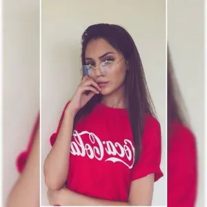 Red Coca Cola Cotton Printed T-Shirt For Women