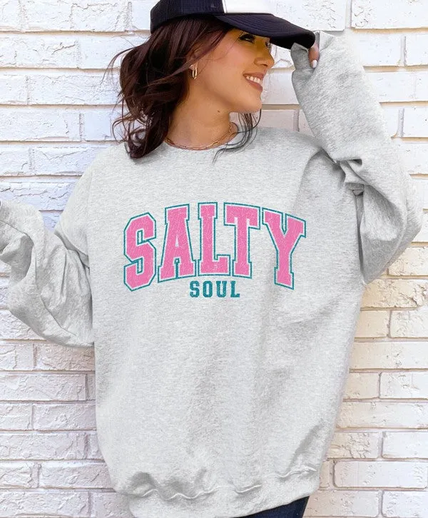 Retro Salty Soul CrewNeck Sweatshirt