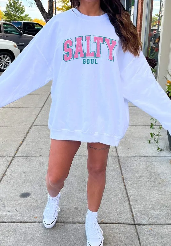 Retro Salty Soul CrewNeck Sweatshirt