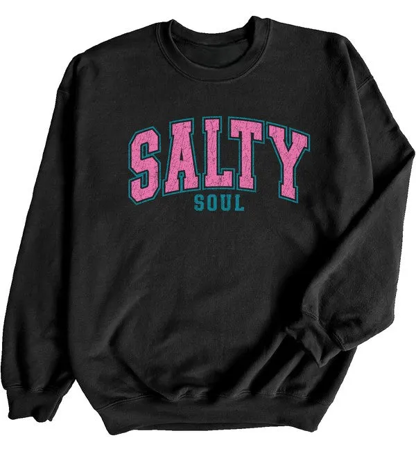 Retro Salty Soul CrewNeck Sweatshirt