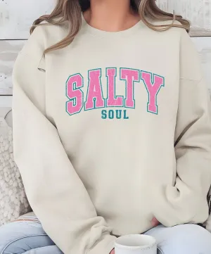 Retro Salty Soul CrewNeck Sweatshirt