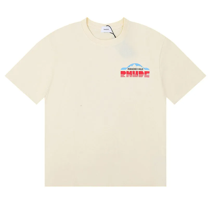 RHUDE Black dove lettering print T-Shirts