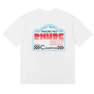 RHUDE Black dove lettering print T-Shirts