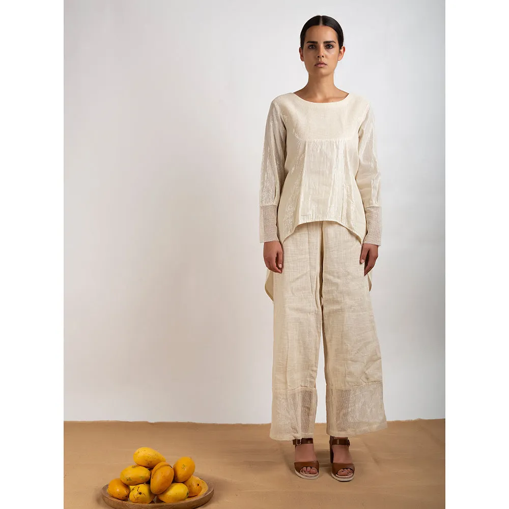 Rishi & Vibhuti Beige High Low Tunic