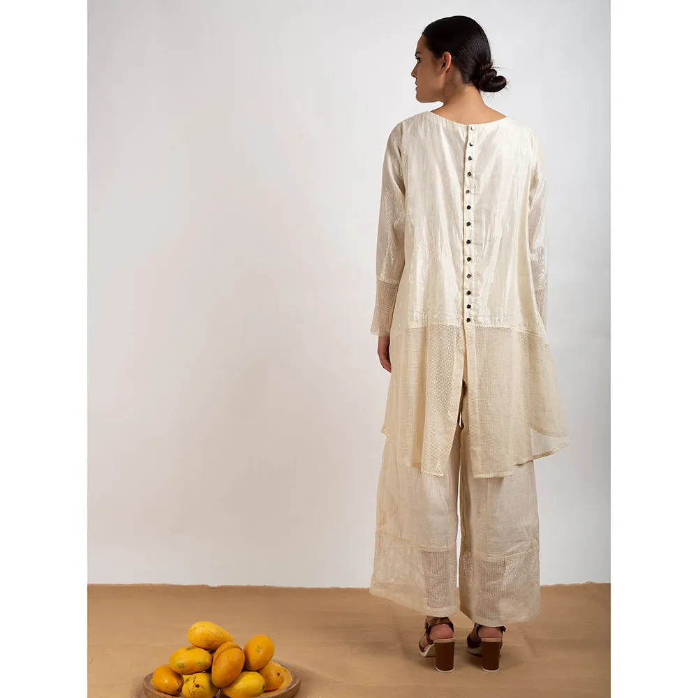 Rishi & Vibhuti Beige High Low Tunic