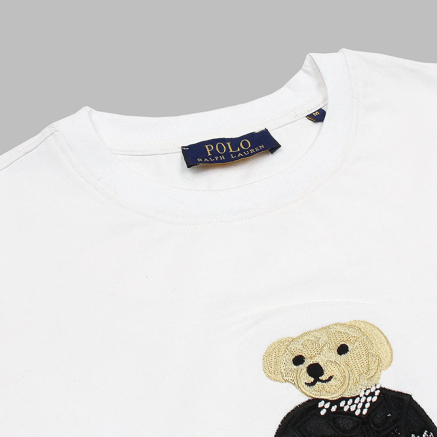 RL White Bear Embroidered T-Shirt