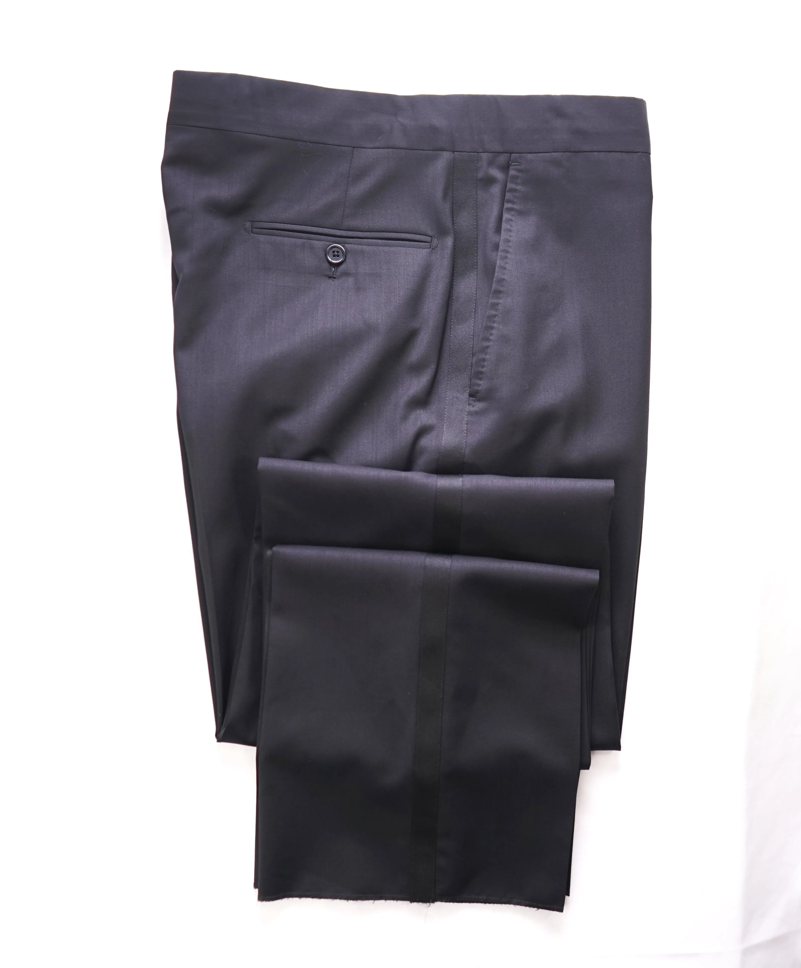 SAKS FIFTH AVENUE - *MADE IN ITALY* Black Tux Dinner Dress Pants - 34W