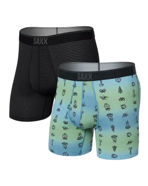 Saxx Quest Quick-Dry Mesh (2 Pack) - Camp Ombre/Black