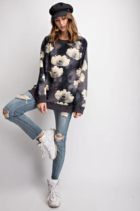 SERENITY FLORAL PULLOVER-