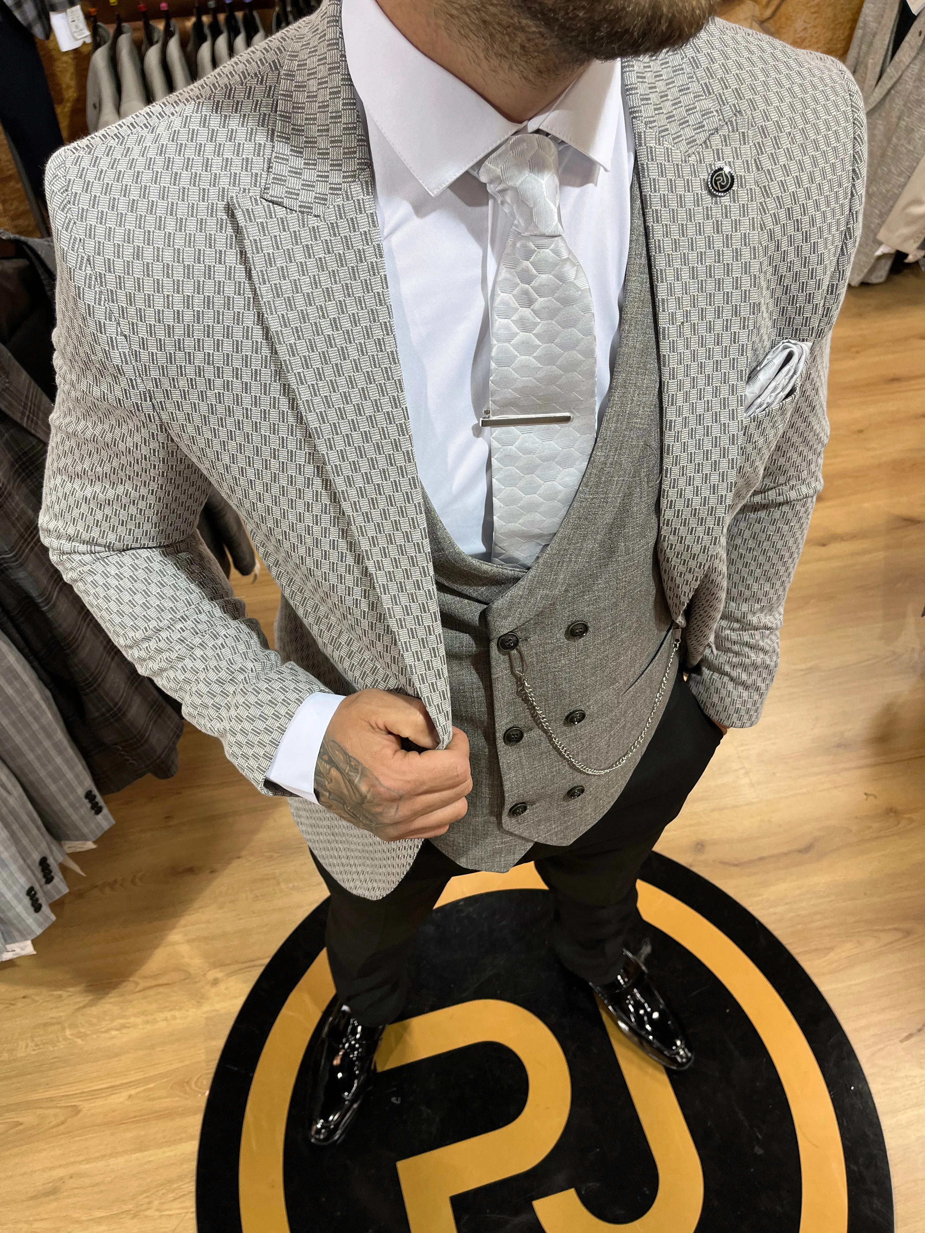 Shearer - Mid Grey 3 Piece Suit