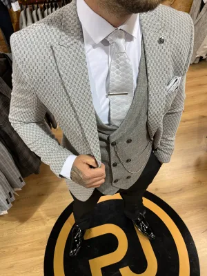 Shearer - Mid Grey 3 Piece Suit